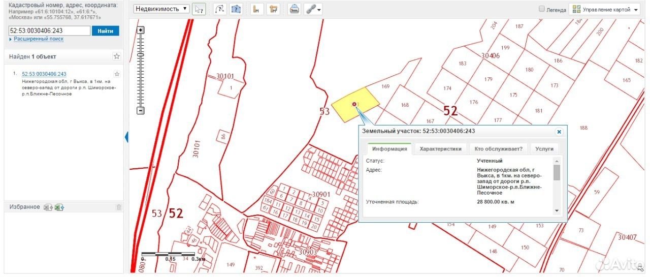 Публичная кадастровая карта выкса нижегородской области