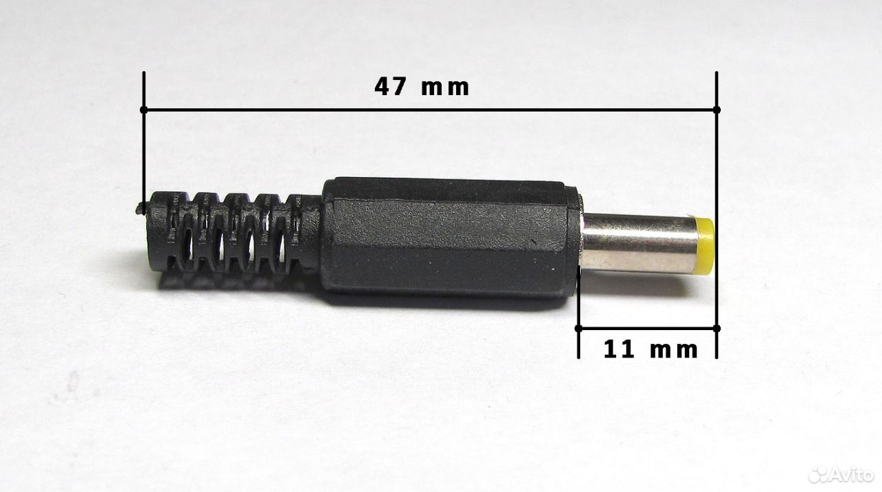 переходник для адаптеров питания dc гн. штекер 4. 0*1. 1 мм штекер. 8x1.
