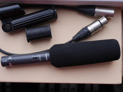 Sony ECM - 673 направленный микрофон пушка XLR