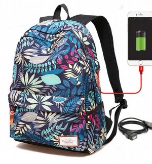 Новый Школьный рюкзак с зарядкой USB