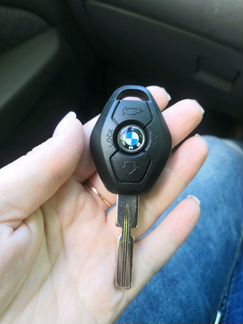 Классический ключ зажигания BMW с чипом