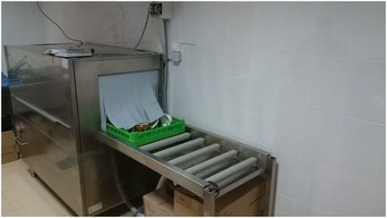 Машина посудомоечная (италия) тунельного типа