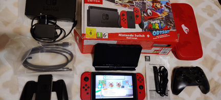 Nintendo Switch Mario edition прошитая 150гб