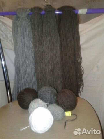 Пряду, продаю собачью шерсть