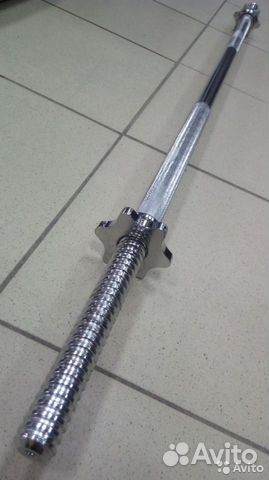 Гриф для штанги 120 см. с гайками в комплекте