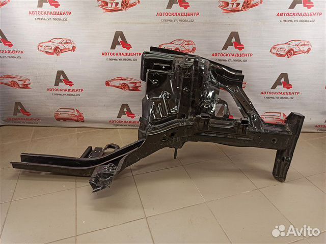 Лонжерон - в сборе с брызговиком передний левый