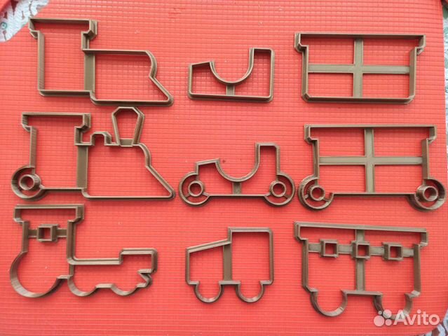 Формы для выпечки 3D паровоз, поезд