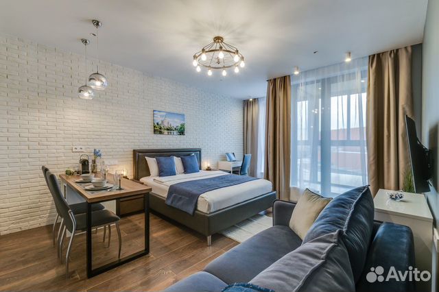 

Квартира-студия, 33 м², 2 кровати