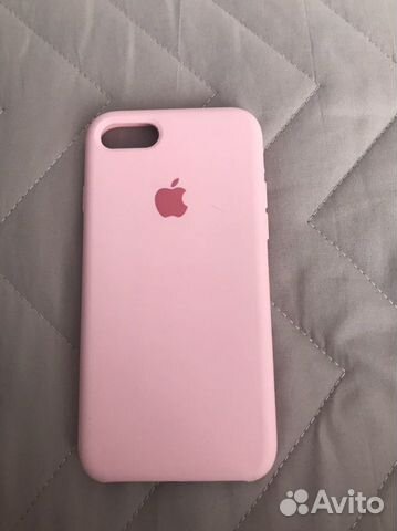 Розовый чехол на iPhone 7