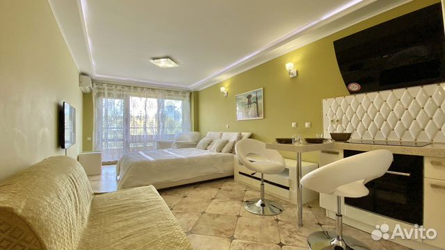 

Квартира-студия в апарт-отеле, 40 м², 3 кровати