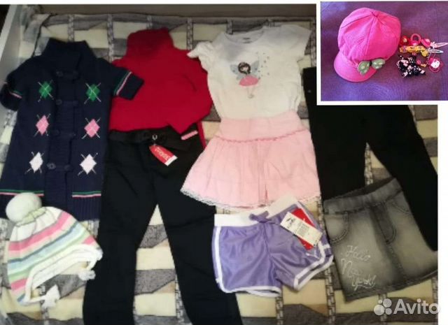 Пакет вещей на девочку 2-4года бренды б/у и новые