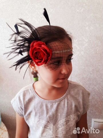 Цветок на голову. Ободок. Гэтсби. Повязка Чикаго