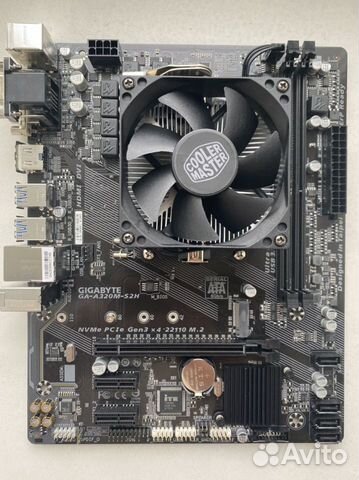 Плата сокет 1200 AsRock H510M + Core i3 10100