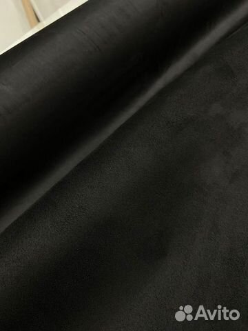 Алькантара чёрная самоклеющаяся