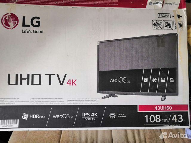 Телевизор ЖК LG 43/108 см