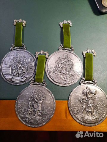 Набор оловянных панно (Германия)