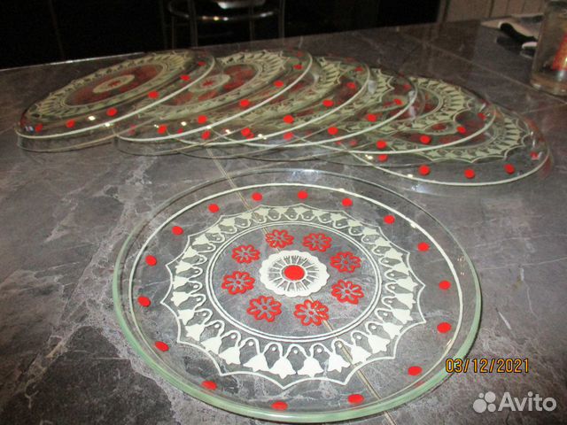 Тарелки стеклянные из СССР