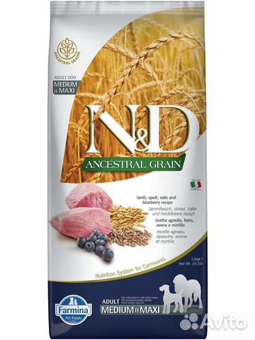 Корм для собак Farmina Ягненок - 12 кг