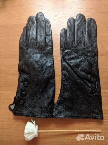 Перчатки кожаные демисезонные