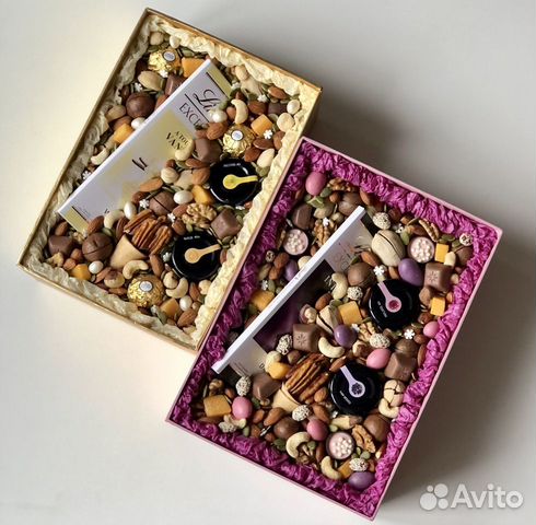 Подарочные коробочки с вкусным наполнением