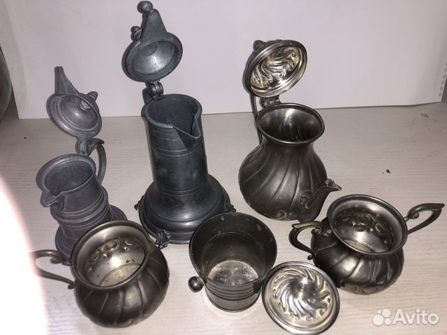 Старинные столовые предметы. Олово.Клеймо. 30-е г