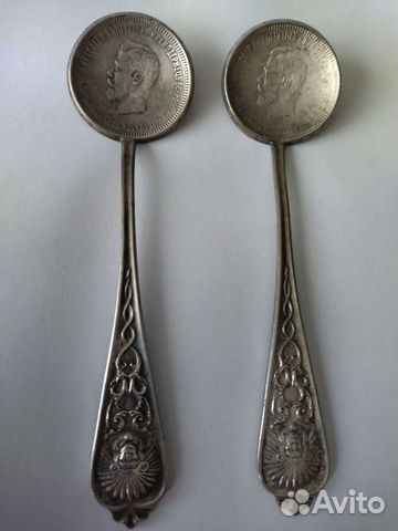 Ложка сувенирная реплика ценных монет
