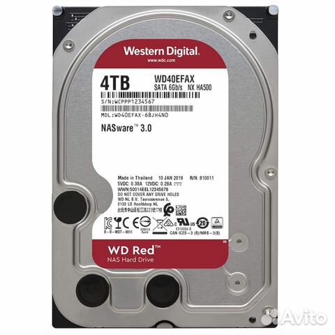 Жёсткий диск WD Red 4Tb