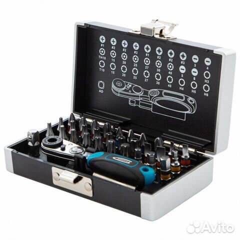 Набор бит, 1/4, магнитный адаптер