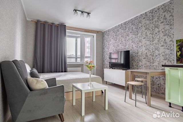 

Квартира-студия, 28 м², 2 кровати