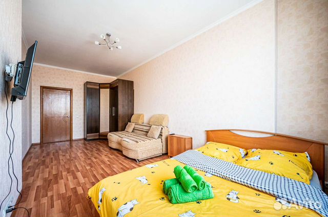 

1-к. квартира, 52 м², 3 кровати