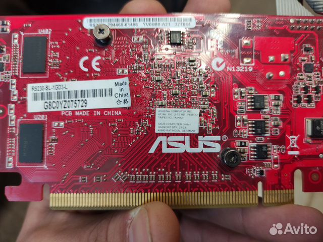 Видеокарта asus R5 230 1gb