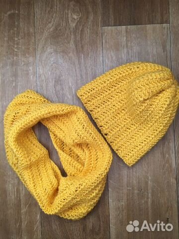 Комплект шапка и снуд
