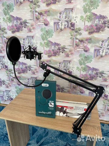 Пантограф для микрофона + паук + поп фильтр, новые