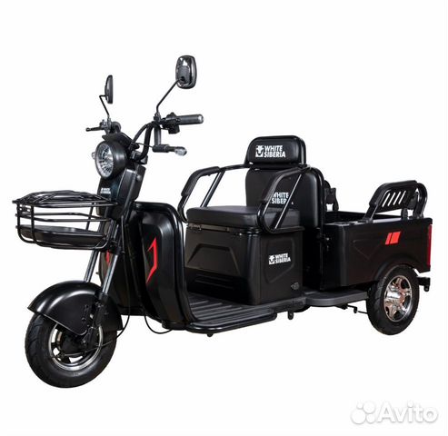 Электроскутер white siberia sibtrike MAX 2000W