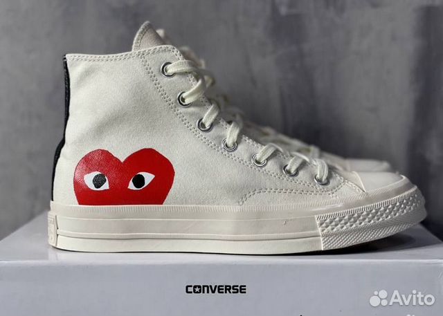 Кеды Converse Comme Des Garson Play White High