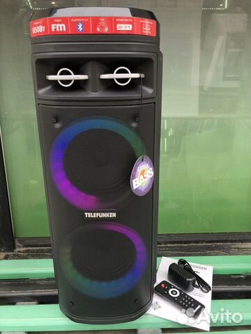 Мощная беспроводная колонка Telefunken 850вт