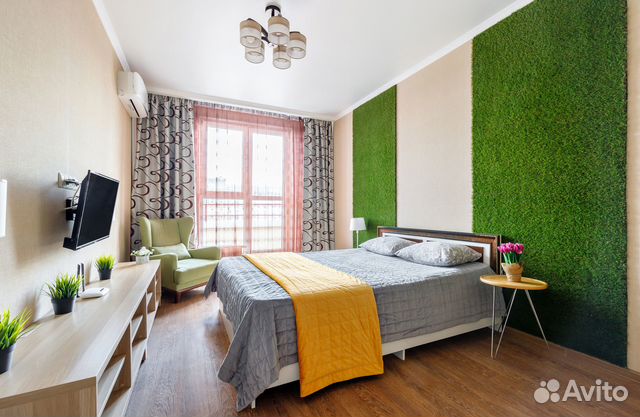 

1-к. квартира, 42 м², 2 кровати