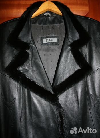 Ivagio пальто (полупальто) кожаное, Италия, р.54 Ivagio пальто (полупальто) кожаное, Италия, р.54