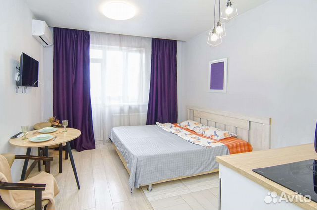 

Квартира-студия, 28 м², 2 кровати