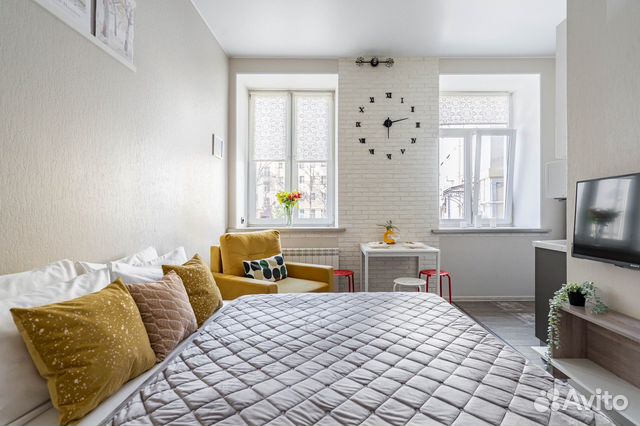 

Квартира-студия, 25 м², 2 кровати
