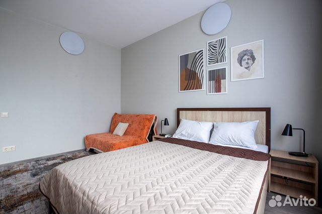 

Квартира-студия, 36 м², 2 кровати