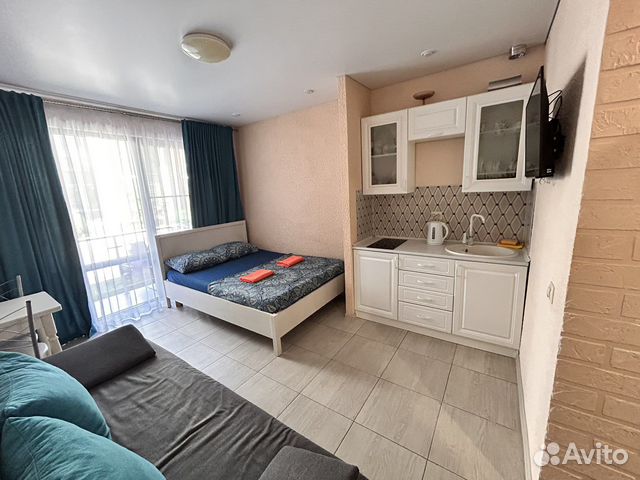 

Квартира-студия, 28 м², 2 кровати