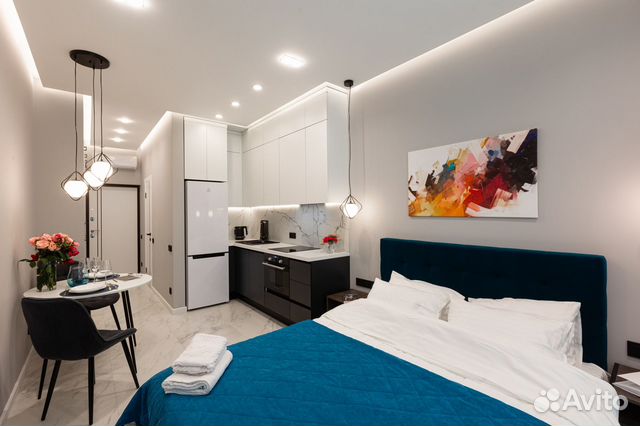 

Квартира-студия, 28 м², 1 кровать