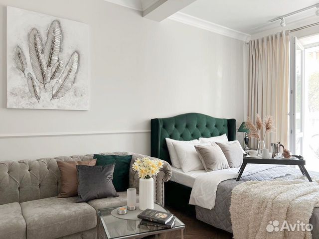 

1-к. квартира, 44 м², 2 кровати