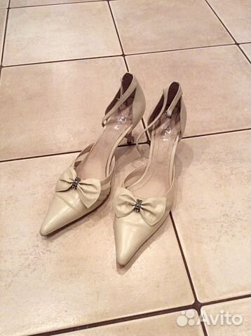 Свадебные кожаные туфли