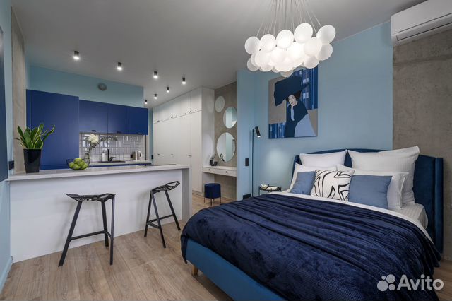 

Квартира-студия, 28 м², 1 кровать