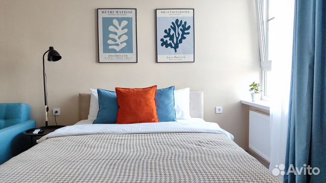 

Квартира-студия, 28 м², 2 кровати