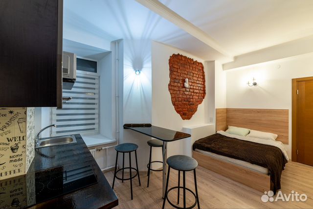 

Квартира-студия, 20 м², 2 кровати