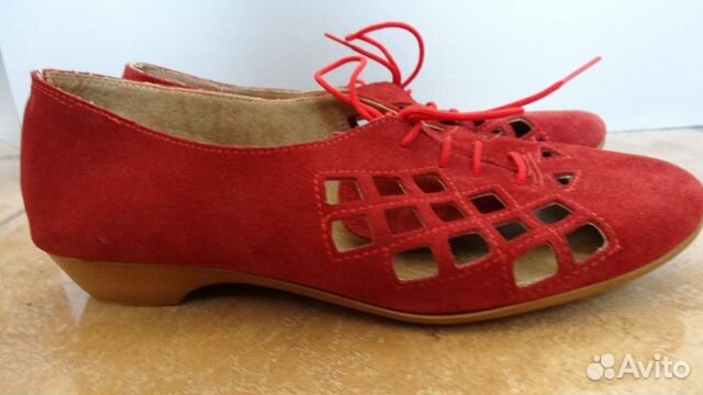 Туфли ажурные ф. Kriza р.36 из натуральной замши Туфли ажурные ф. Kriza р.36 из натуральной замши