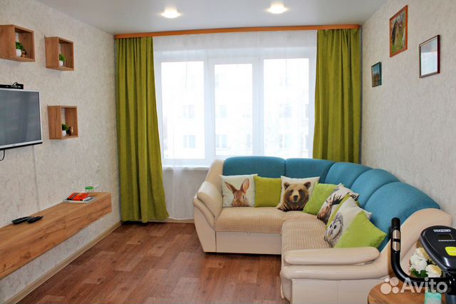 

2-к. квартира, 43 м², 2 кровати